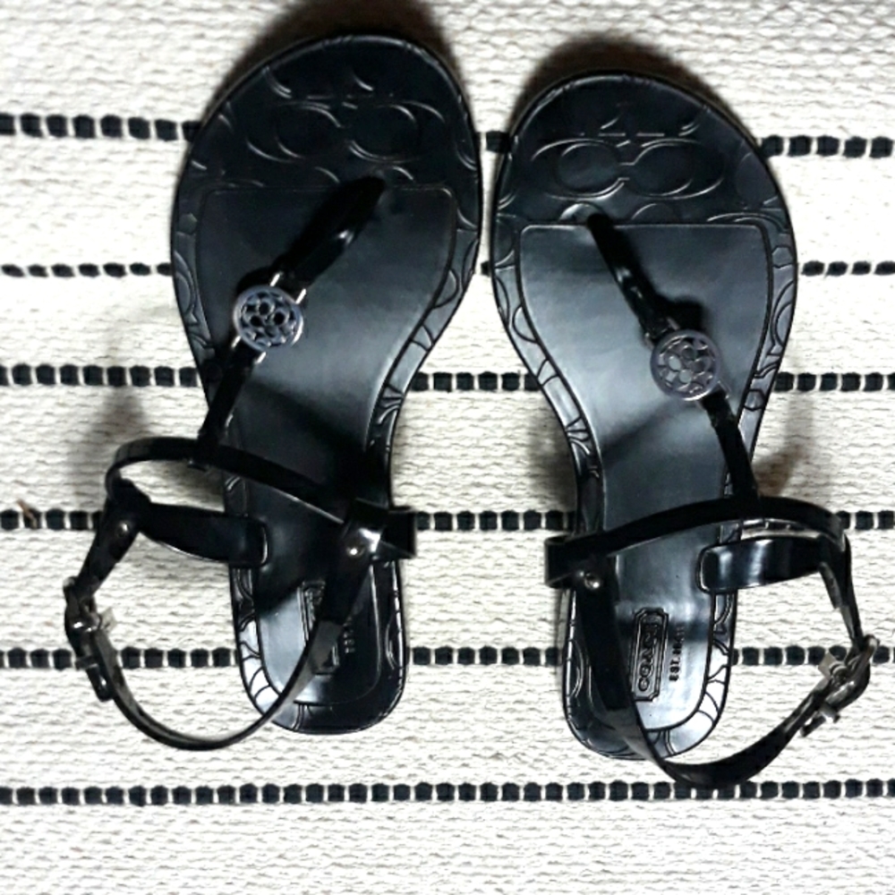 Coach Pansy Jelly Thong Sandals